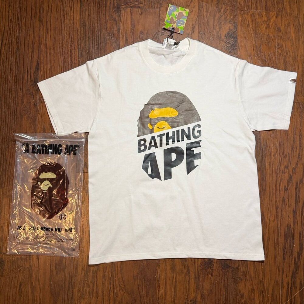 BAPE T-Shirt White Ape Head Graphic Tee